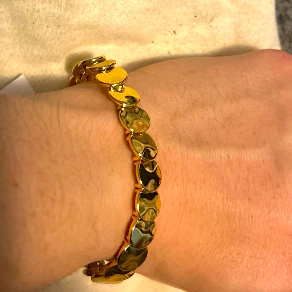 J. Crew gold plated stretch bracelet
